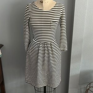 JCREW black and white stripe dress